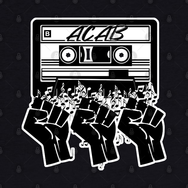 ACAB Cassette Tape Black Lives Matter Fists by aaallsmiles